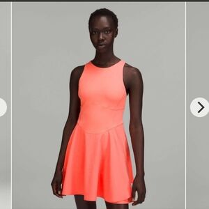 lululemon athletica Court Crush Women's Raspberry Cream /Coral Dress